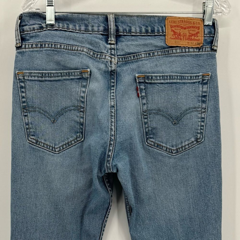 Levis 511 Red Tab Y2K Denim Jeans Mens Size 32x 34 Blue Slim Fit